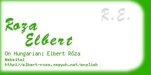 roza elbert business card